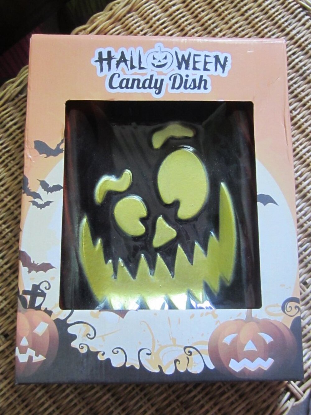 NIB/Halloween Ceramic Candy Dish~ Scary!